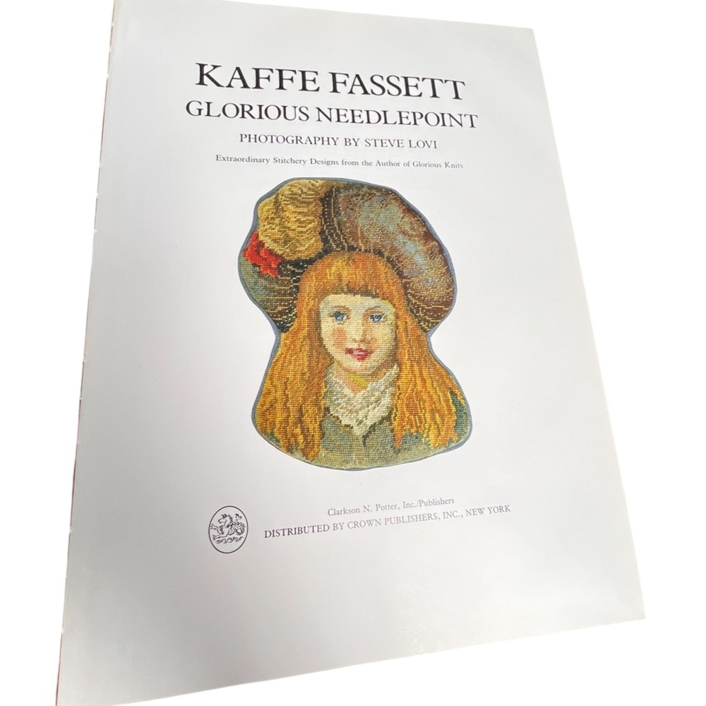 Glorious Needlepoint Book By Kaffe Fassett 1987 Beautifully Illustrated Used